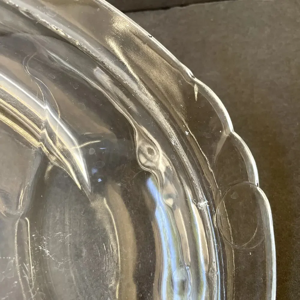 Vintage Pyrex Clear Tree of Life Meat Platter Roasting Plate 815